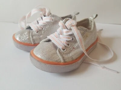 Carter's Melody Toddler Girl's Casual Sneakers Silver Size 5 - Image 1 of 4