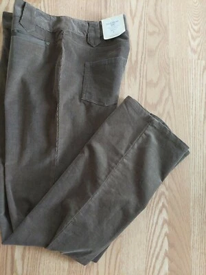 DRESSBARN SIGNATURE FIT BROWN BOOTCUT CORDUROY PANTS Size 10 (29 X 31) Read!! - Image 1 of 4