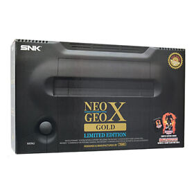 SNK NEO GEO X GOLD Limited Edition Console System with Box [New]