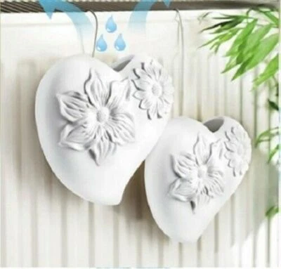 Luftbefeuchter Blütenherz Herz im 2er Set Raumbefeuchter,Heizung,Raumluft  - Bild 1 von 3
