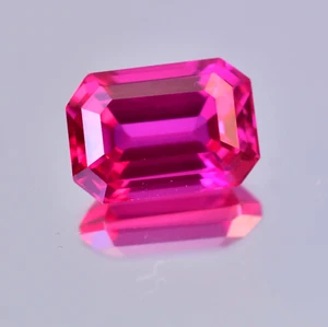 Natural Red Painite 5.50Ct Emerald 11.1 MM Stunning AGL Certified Loose Gemstone - Picture 1 of 7