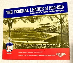 Libro de pelotas de béisbol de la Liga Federal de 1914-1915 tercera Liga Mayor SABR Publicatn - Imagen 1 de 8