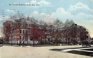 AK WI: St. Vincent Hospital, Green Bay, Wisconsin, DB 1910er Jahre - Bild 1 von 2