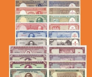 (Reproduktionen !) Geldscheine - Chile  - Banco Central de Chile 124-133  1960 - Bild 1 von 1
