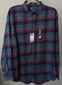 Tela elástica absorbente de humedad IZOD Stratton para hombre calce clásico manga larga 2 XL - Imagen 1 de 5