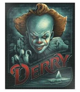 Pennywise It the Clown Derry Come Home Scary 1,000-Piece Jigsaw Puzzle - Picture 1 of 3