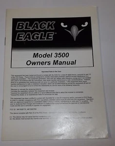 Manual de instrucciones de programación sistema de alarma Black Eagle coche modelo 3500 - Imagen 1 de 2