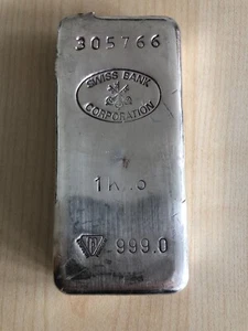 1 kg Silberbarren - historische Rarität - Bild 1 von 2