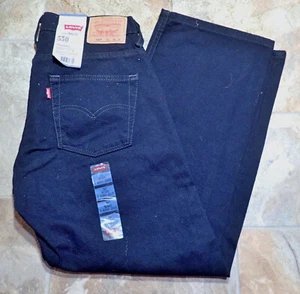 New NWT Levi’s 550 Black Denim Jean Size 9 Huskey 29W  25L Boys Youth - Picture 1 of 9