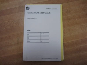 Allen Bradley 2711P PanelView Plus 400 and 600 Manual (Pack of 6) - Bild 1 von 1