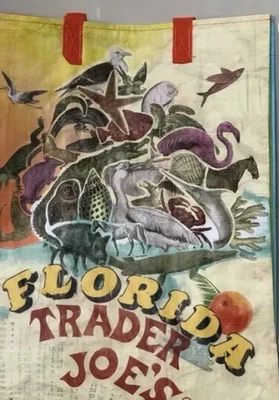 Nuevo Bolso Misterioso Reutilizable Trader Joe's Florida Bolso de Compras Nuevo con Etiquetas Foto 1 de 2