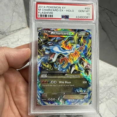 MEGA CHARIZARD EX 69/106 PSA 10 XY FLASHFIRE ULTRA RARE POKEMON HOLO ENGLISH - Image 1 of 4