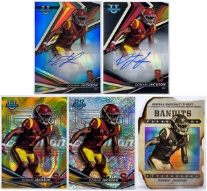 Domani Jackson 2022 Bowman Best Insert & Auto Lot (x5) w/ Auto Base & Blue #/150 - Picture 1 of 11