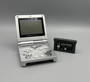 Nintendo Gameboy Advance SP Konsole GBA Tribal AGS-001 + Star Wars Spiel GEPRÜFT - Bild 1 von 13