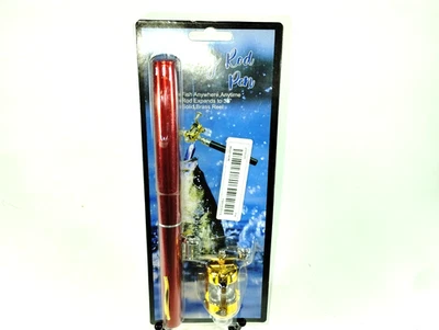 Mini Portable Pocket Fish Pen Shape Aluminum Alloy Fishing Rod Pole Reel NEW - Image 1 of 4