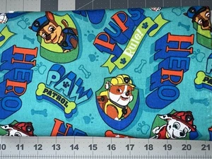 Paw Patrol 100% Cotton Fabric 43" Wide x approx 35" L, Sewing, Crafts - Picture 1 of 1