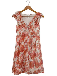 VILA Vestido estilo flounce Mujeres Vestido Talla EU 36 rojo-blanco look casual - Imagen 1 de 5