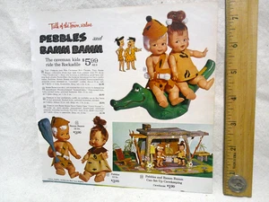 Muñeca Ideal WARD'S TOY página 1965 vintage guijarros bamm conjunto casa cueva - Imagen 1 de 2