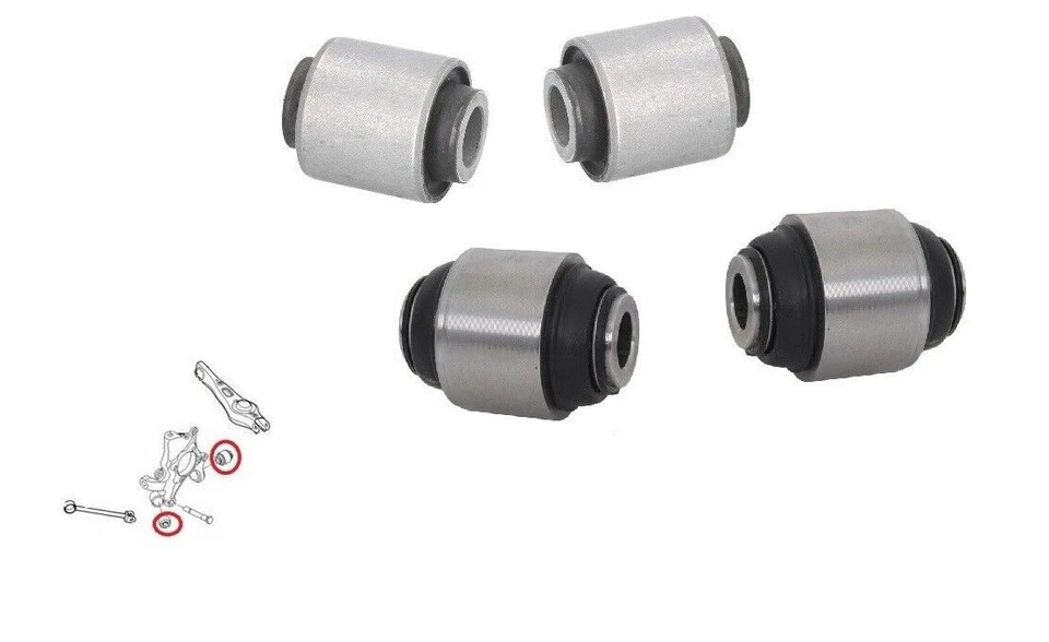 Rear Control Arm Hub Knuckle Bushings Bushes  for Hyundai Santa Fe 2006-2009 - Image 1 of 1