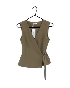 New CHARCOAL Women's Sleeveless Top in Dusty Sage Green, Size 6 - Picture 1 of 5
