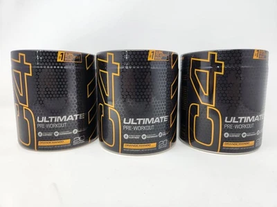 3 x Cellucor C4 Ultimate Pre Workout Powder 20 Servings. Orange Mango EXP 01/26 - Image 1 of 4