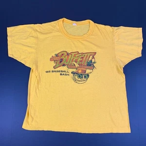 T-shirt vintage Jimmy Buffett 1985 Baseball Bash fascia corallo adatta grande piccola - Foto 1 di 9