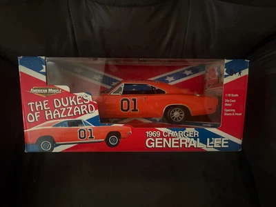 ERTL THE DUKES OF HAZZARD THE GENERAL LEE 1:18 1969 CHARGER AMERICAN MUSCLE - Image 1 of 4
