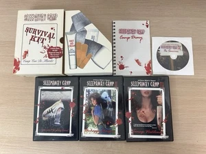 Sleepaway Camp: Survival Kit (DVD, 2002, 4-Disc Box Set) Complete w/ Bonus Disc - Foto 1 di 14