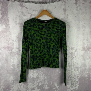 T-shirt vintage Desigual donna lusso manica lunga Y2K taglia L - Foto 1 di 8