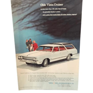 Vintage 1965 Oldsmobile Vista Cruiser 100 Cubic Feet Ad Advertisement - Picture 1 of 4