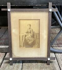 Antique Rare Early Framed Photograph Of A Distinguished Black Woman Circa 1800s