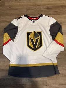 Adidas Vegas Golden Knights Authentic Pro Road Jersey White CR4366 Men's Sz 54 - Picture 1 of 7