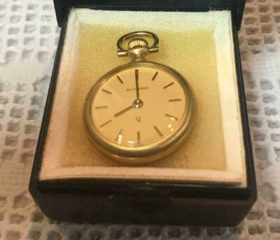 BUCHERER Pocket Watch Open-Face Quartz Vintage Antique with-Case - Image 1 of 4