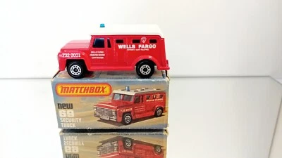 Matchbox Superfast n. 69 camion corazzato Wells Fargo quasi nuovo in scatola - Immagine 1 di 4