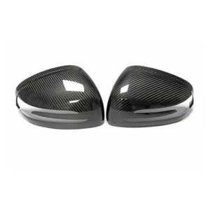 Tapas de espejos retrovisores laterales de fibra de carbono para Mercedes Benz SLK SLC SL AMG GT R172 R231 - Imagen 1 de 7