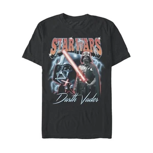 Mens Darth Vader Graphic Crew Neck T-Shirt, Three Vader Moon size 2XL (50-52) - Picture 1 of 5