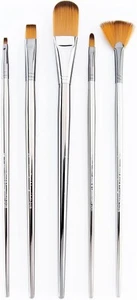 Royal & Langnickel Zen Series 43 Set of 5 Brushes Long Handle Synthetic Filament - Picture 1 of 3