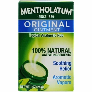 2 PACK Mentholatum Original Rub Ointment 1oz Tub GREAT DEAL!! - Picture 1 of 6