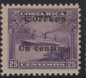1911 COSTA RICA Black Ovprt TELEGRAPH stamp Sc#84 MNH OG STEAMSHIP VF - Picture 1 of 2