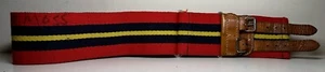 REGIMENTAL STABLE BELTS : ROYAL REGIMENT OF ARTILLERY DOUBLE  BUCKLE BELT - Picture 1 of 4