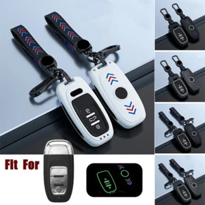 ABS Car Key Fob Case Cover For Audi A3 A4 A5 A6 A7 A8 Q2 Q3 Q5 Q7 R8 TT S4 S5 S6 - Picture 1 of 18