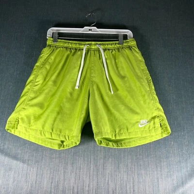 Bañador Nike para mujer talla S verde malla forrado logotipo bolsillos cordón traje de baño Foto 1 de 4