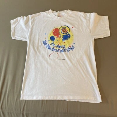Vintage Burger King Kids T Shirt Kids Club Birthday Graphic Size L 14-16 2002 - Image 1 of 4
