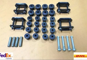 Suzuki Samurai SJ413 SJ410 LJ80 Sierra Spring Bush Bolt Spacer & shackle Kit - Picture 1 of 7