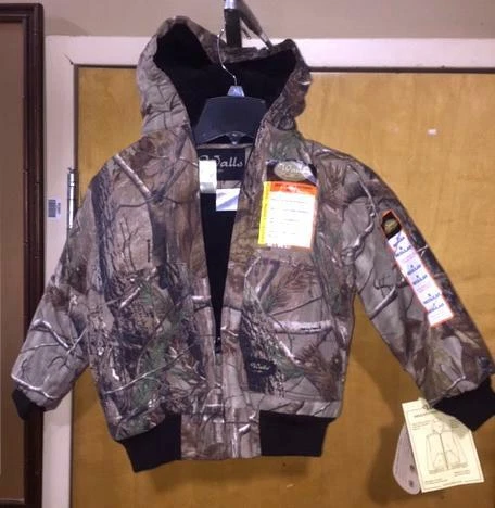 Walls Youth Insulated Hooded Jacket - Realtree All-Purpose Camo 4 Regular - Image 1 of 1