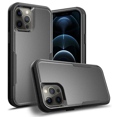 Funda de teléfono a prueba de golpes para iPhone 16 15 14 13 12 11 Pro Xr Xs Max 8 7 Plus SE Foto 1 de 4
