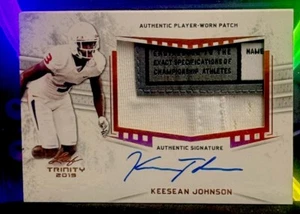 2019 Leaf Keesean Johnson Laundry Tag Auto PA-KSJ - Picture 1 of 2