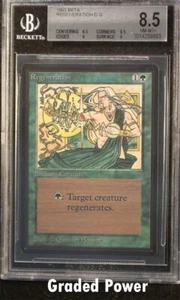 Beta Regeneration 8.5 (9893) Magic MTG - Picture 1 of 2