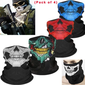 4× Multifunktionstuch Schlauchschal Halstuch Outdoor Motorrad Fahrrad Maske P - Bild 1 von 9