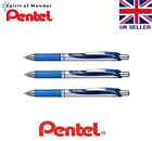 3 x Pentel BL77 EnerGel Retractable Gel Rollerball Pen 0.7mm Tip Blue Ink